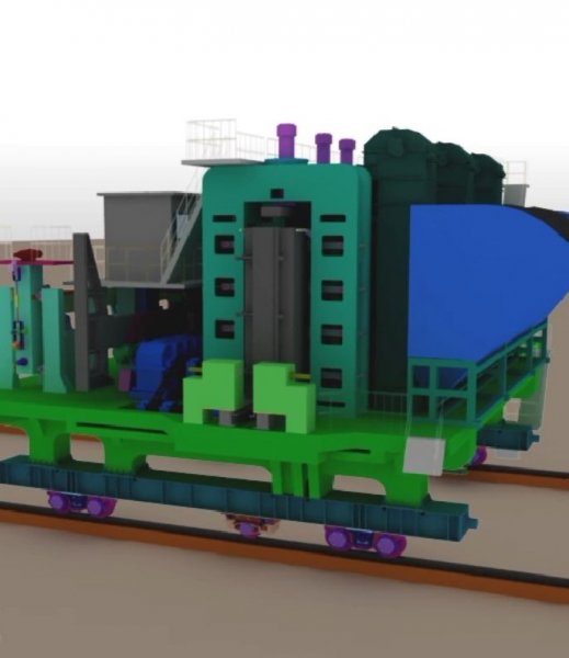 装煤捣固焦炉机械模拟动画