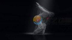利用实拍的舞蹈转换为点线结合的VFX作品《as·phyx·i·a》